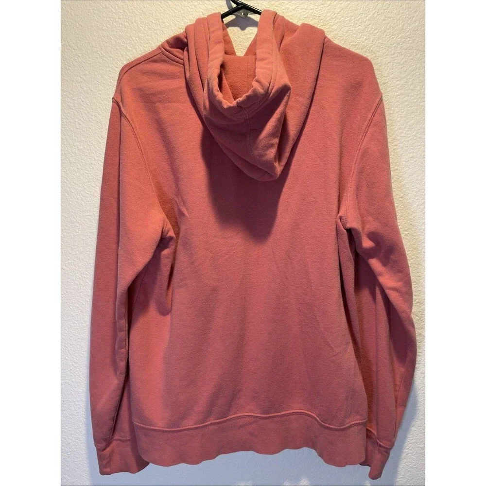 The North Face Box Logo Hoodie Mens Medium Salmon Colorway